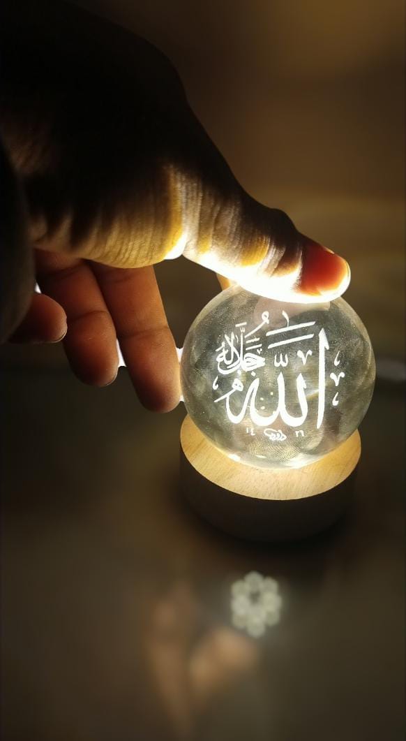 Crystal ball lamp (islamic) - Win Bachat