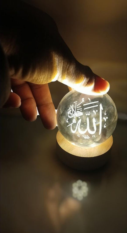 Crystal ball lamp (islamic) - Win Bachat