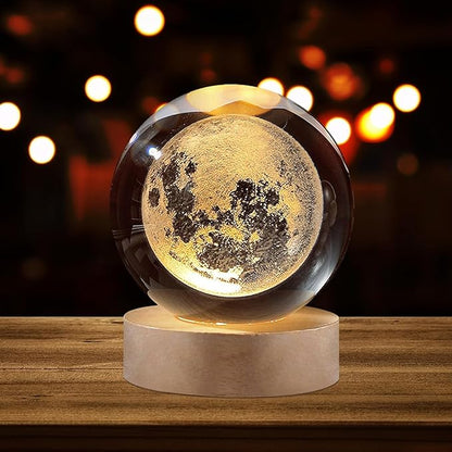 Crystal ball lamp (moon) - Win Bachat