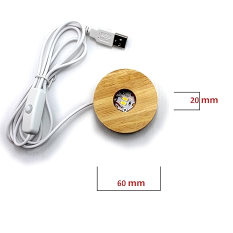 Crystal ball lamp (moon) - Win Bachat