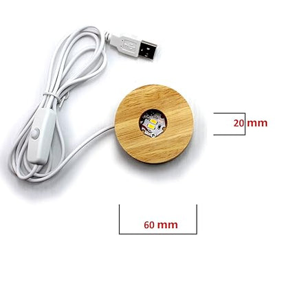 Crystal ball lamp (moon) - Win Bachat