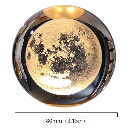 Crystal ball lamp (moon) - Win Bachat