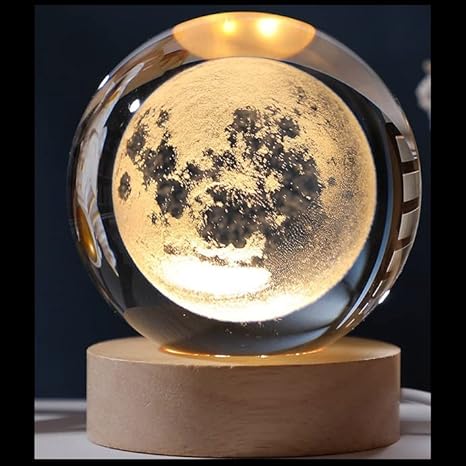 Crystal ball lamp (moon) - Win Bachat