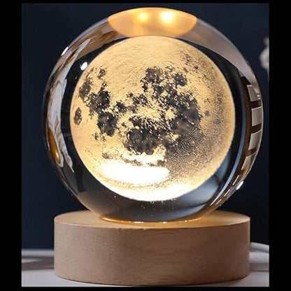 Crystal ball lamp (moon) - Win Bachat