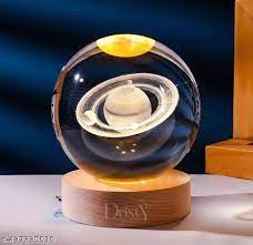 Crystal Ball Lamp (Saturn) - Win Bachat