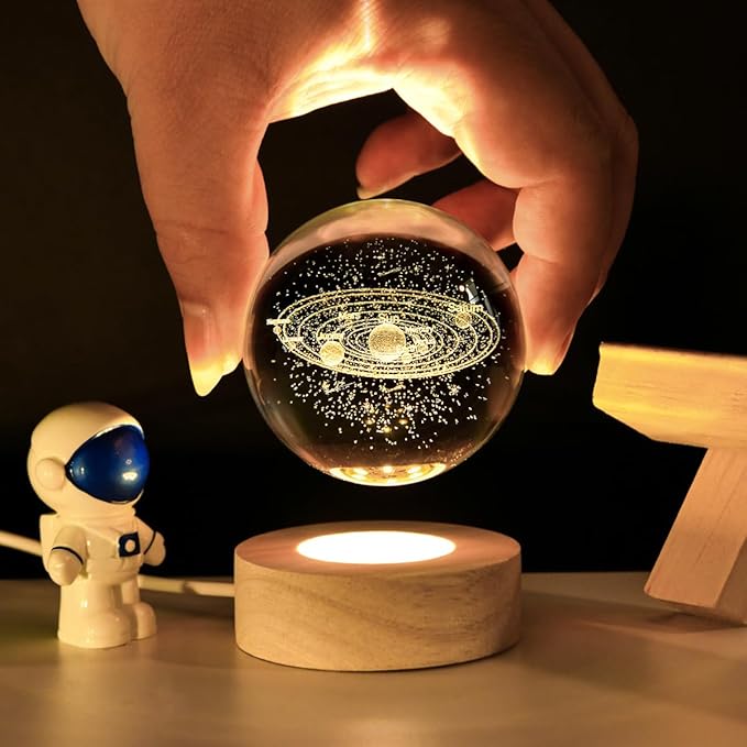 Crystal Ball Lamp (Solar System) - Win Bachat