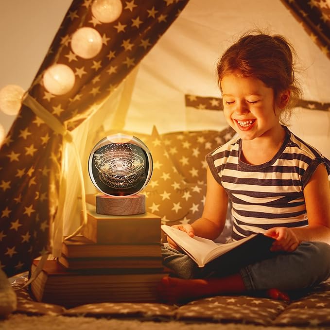 Crystal Ball Lamp (Solar System) - Win Bachat