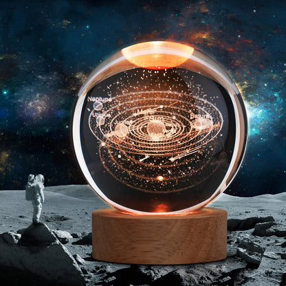 Crystal Ball Lamp (Solar System) - Win Bachat