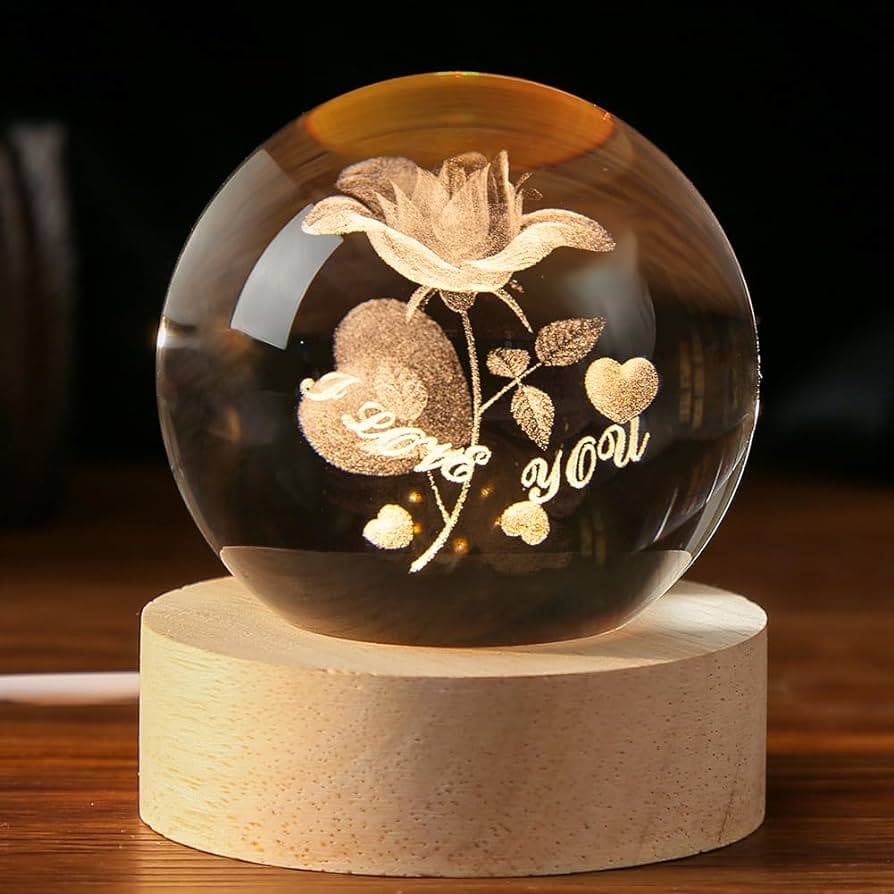 Crystal Ball Night Light - Win Bachat