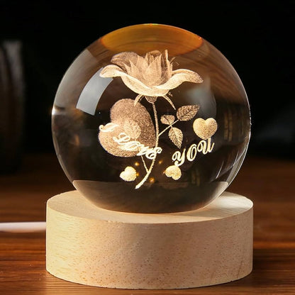 Crystal Ball Night Light - Win Bachat