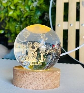 Crystal Ball Night Light - Win Bachat