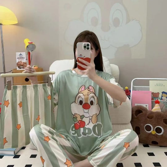 CUTE GIRLS 3 PCS NIGHTWEAR (THAILAND) - MALAI COTTON - Win Bachat