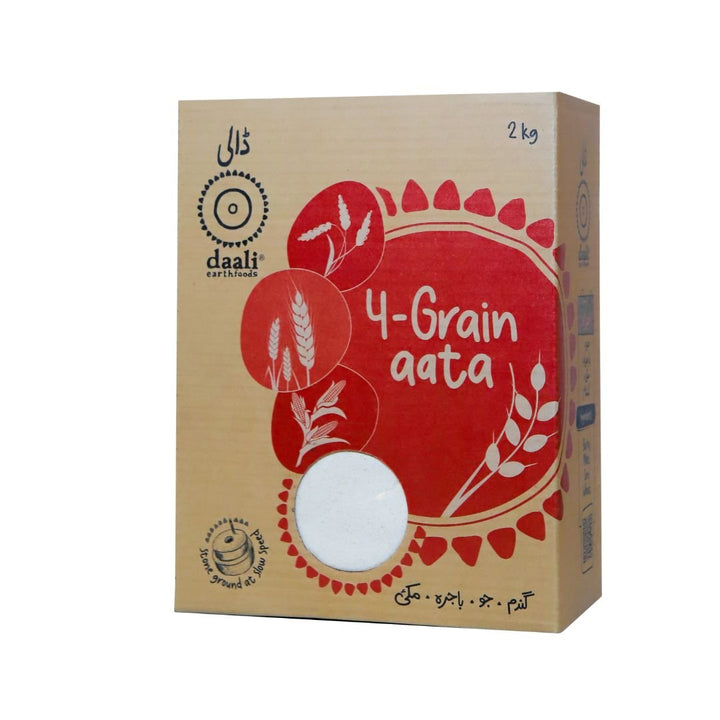 Daali 4 Grain Aata 2kg - Win Bachat