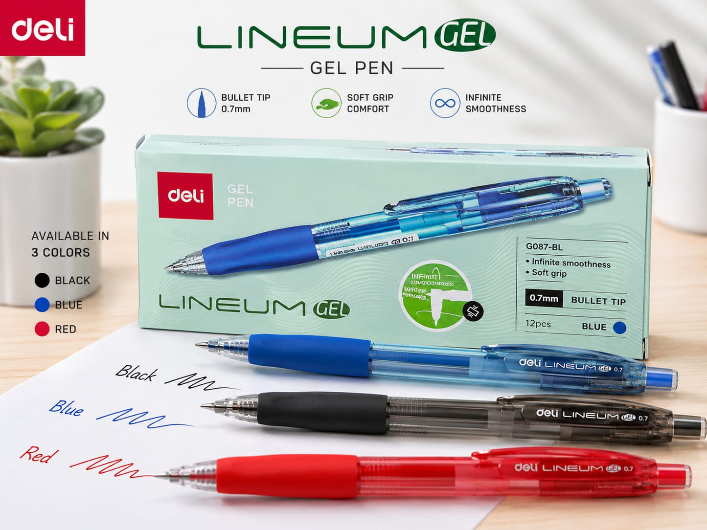 Deli Lineum Gel Pen - Win Bachat