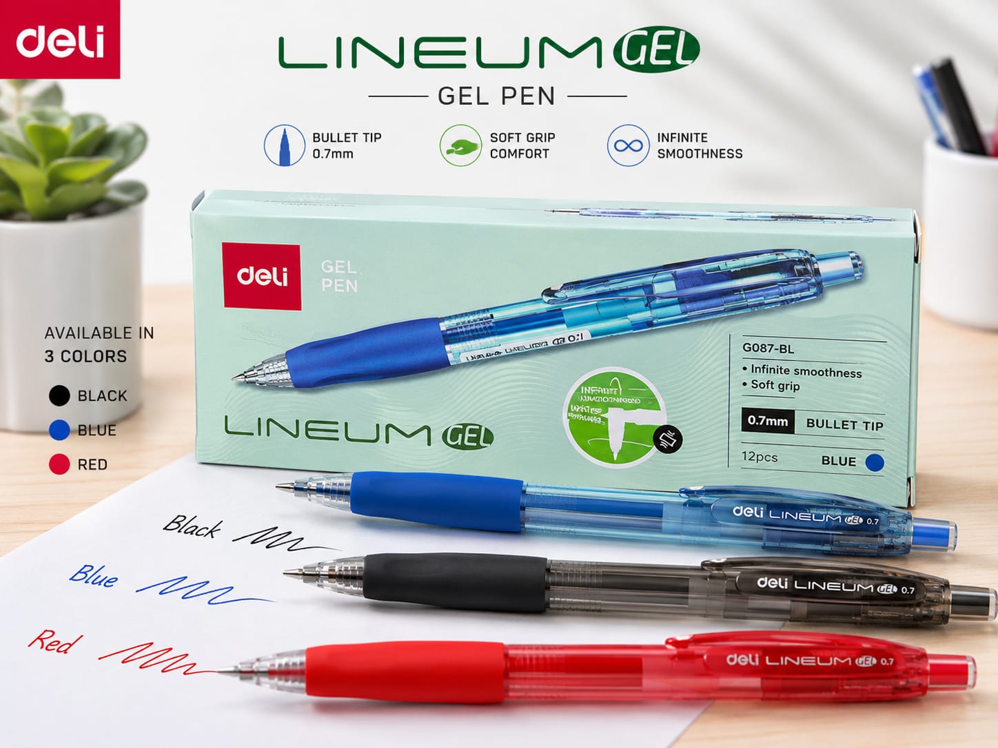 Deli Lineum Gel Pen - Win Bachat
