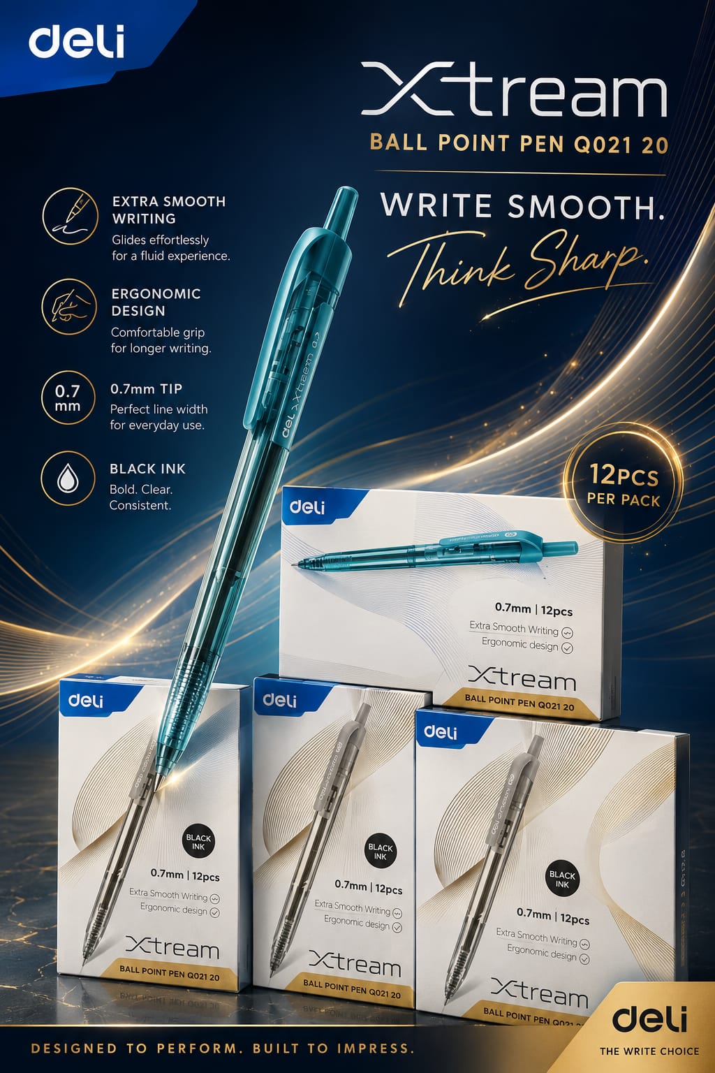 Deli Xtreme Ball Pen Each - Win Bachat