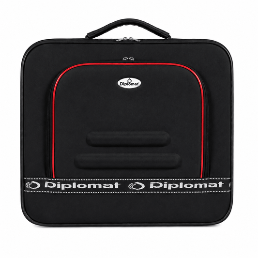 Diplomat Soft - Side Travel Suitcase Is Made Of Lightweight - Black - Win Bachat