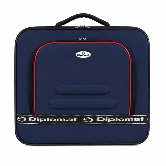 Diplomat Soft - Side Travel Suitcase Is Made Of Lightweight - Blue - Win Bachat