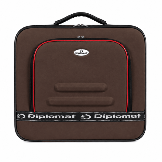 Diplomat Soft - Side Travel Suitcase Is Made Of Lightweight - Brown - Win Bachat