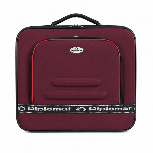 Diplomat Soft - Side Travel Suitcase Is Made Of Lightweight - Maroon - Win Bachat