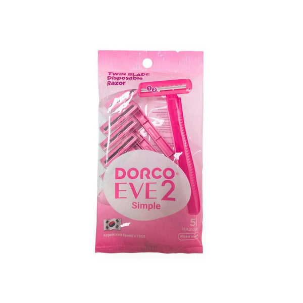 Dorco Razor Eve 2 Women - 5Pc Pouch - Win Bachat