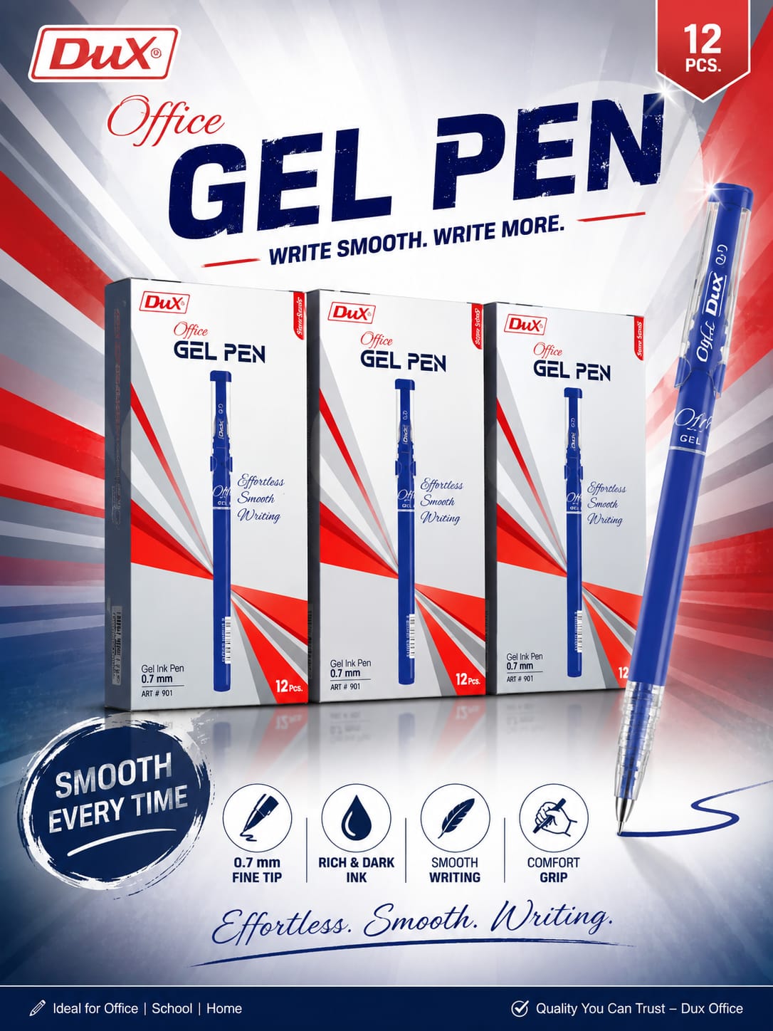 Dux Office Gel Pen Each - Win Bachat