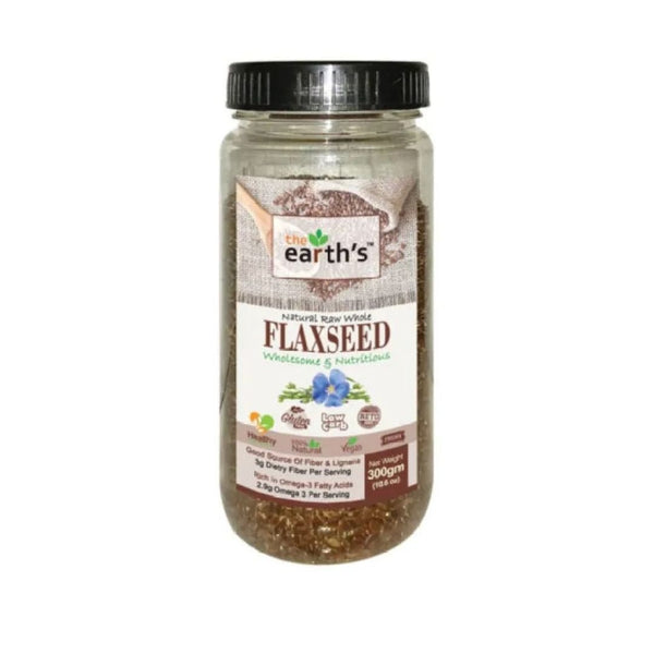 Earth's Flaxseeds 300gm Jar - Win Bachat