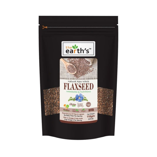 Earth's Flaxseeds Gluten Free 110gm - Win Bachat