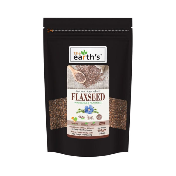 Earth's Flaxseeds Gluten Free 110gm - Win Bachat