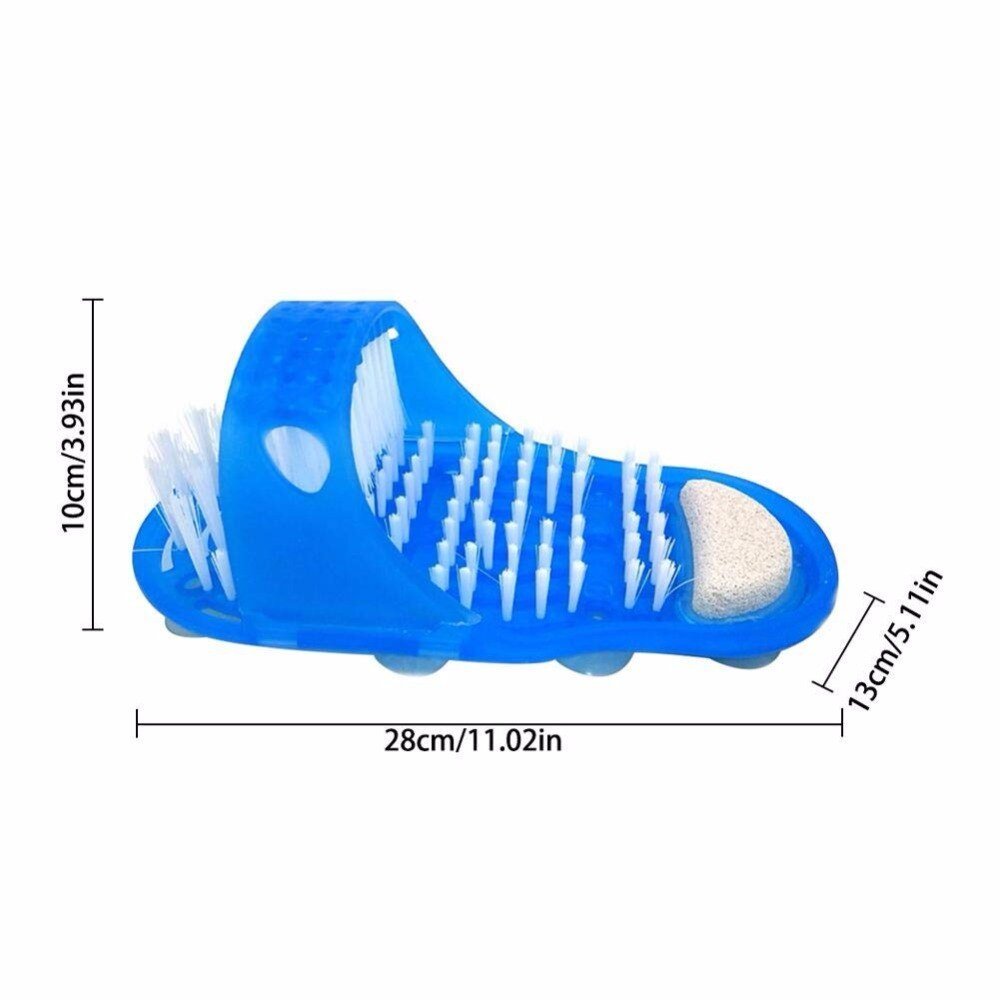 Easy Feet Cleaning Brush Exfoliating Foot Massager Slippers - Win Bachat