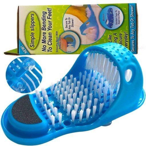 Easy Feet Cleaning Brush Exfoliating Foot Massager Slippers - Win Bachat