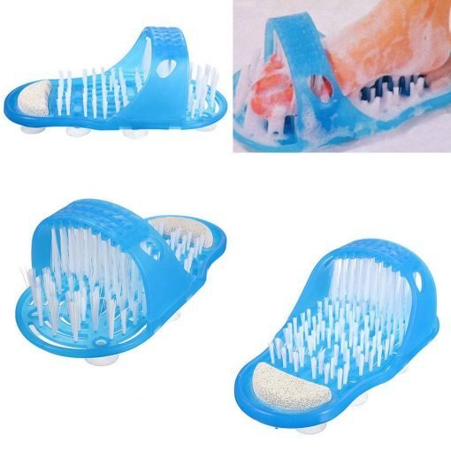 Easy Feet Cleaning Brush Exfoliating Foot Massager Slippers - Win Bachat