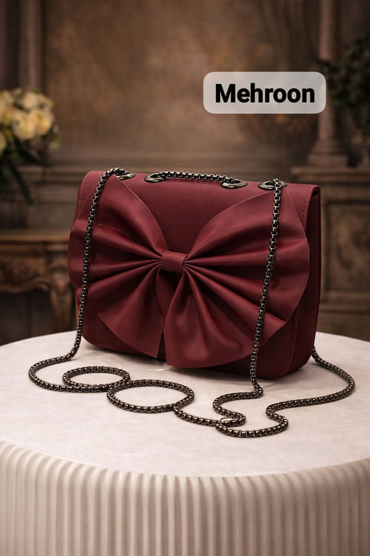 ELEGANT BOW STYLE LADIES HANDBAG - HB018 - 3 - Win Bachat