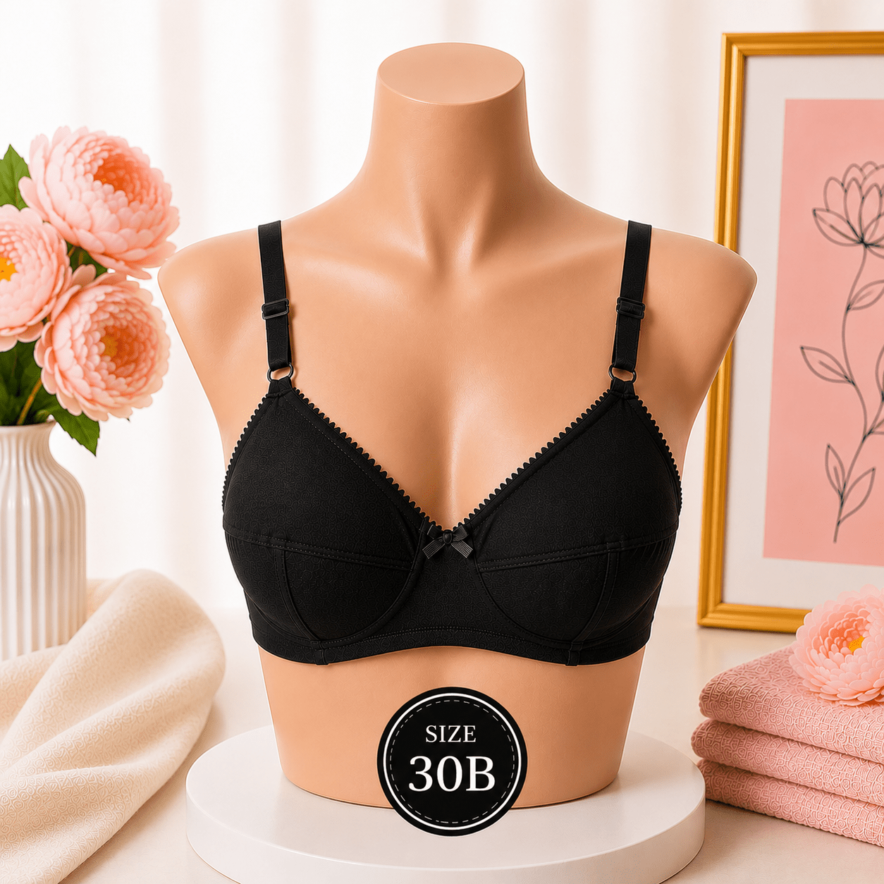 Everyday Comfort Cotton Bra - 30B - Win Bachat