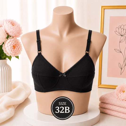 Everyday Comfort Cotton Bra - 32B - Win Bachat