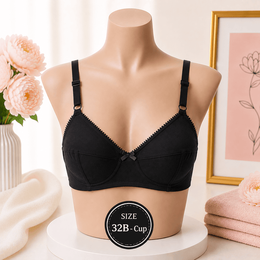 Everyday Comfort Cotton Bra (32B Cup) - Win Bachat