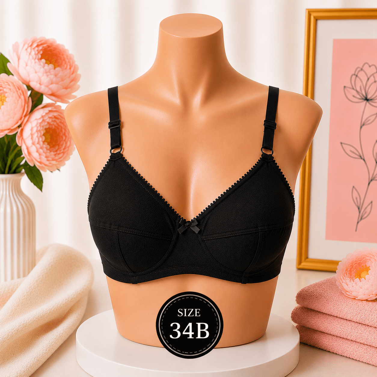 Everyday Comfort Cotton Bra - 34B - Win Bachat