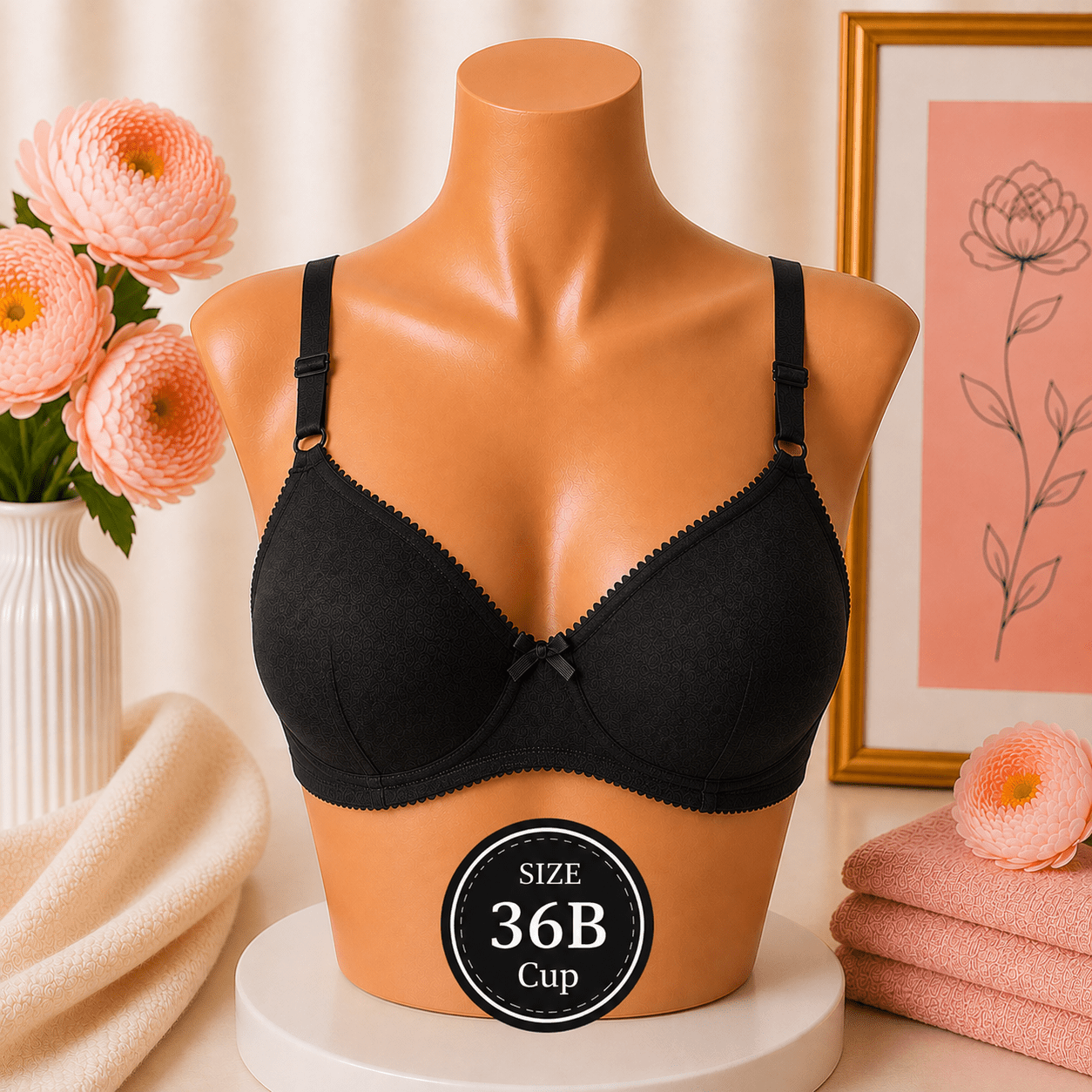Everyday Comfort Cotton Bra - (36B Cup) - Win Bachat