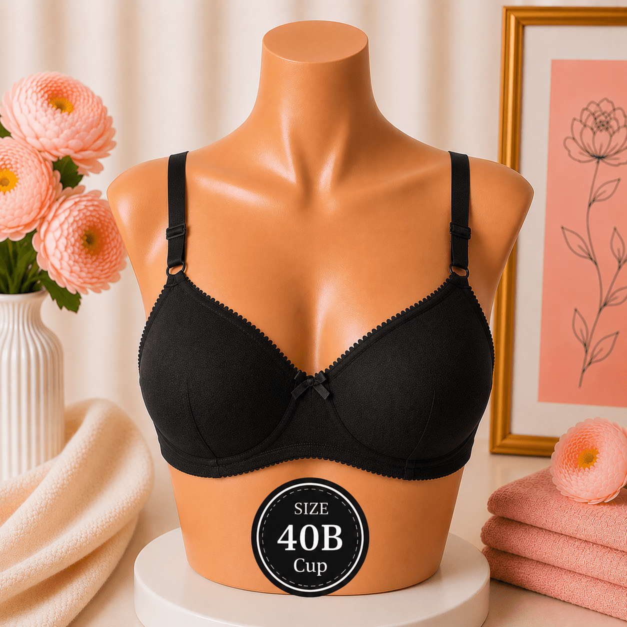 Everyday Comfort Cotton Bra - (40B Cup) - Win Bachat