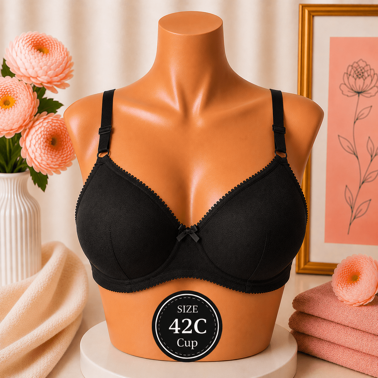 Everyday Comfort Cotton Bra - (42C Cup) - Win Bachat