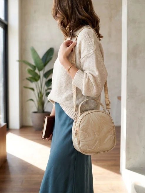 Everyday Crossbody Handbag - Beige - Win Bachat