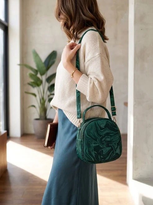 Everyday Crossbody Handbag - Emerald Green - Win Bachat