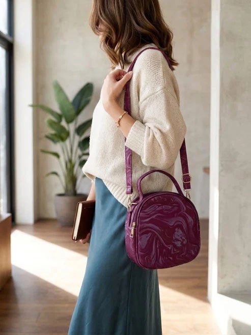 Everyday Crossbody Handbag - Magenta - Win Bachat