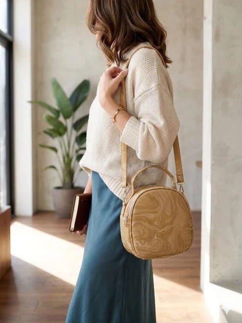 Everyday Crossbody Handbag - Mustard - Win Bachat
