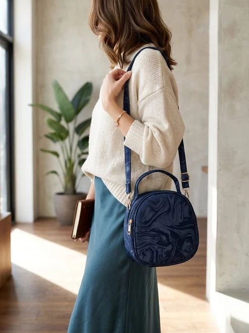 Everyday Crossbody Handbag - Navy Blue - Win Bachat