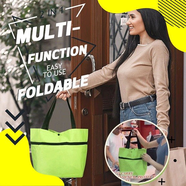 FOLDABLE TROLLEY BAG WITH WHEELS - Win Bachat