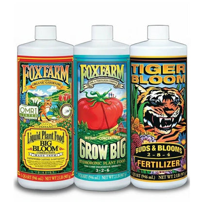 FoxFarm Trio Liquid Fertilizer Set – Grow Big, Big Bloom & Tiger Bloom - Win Bachat
