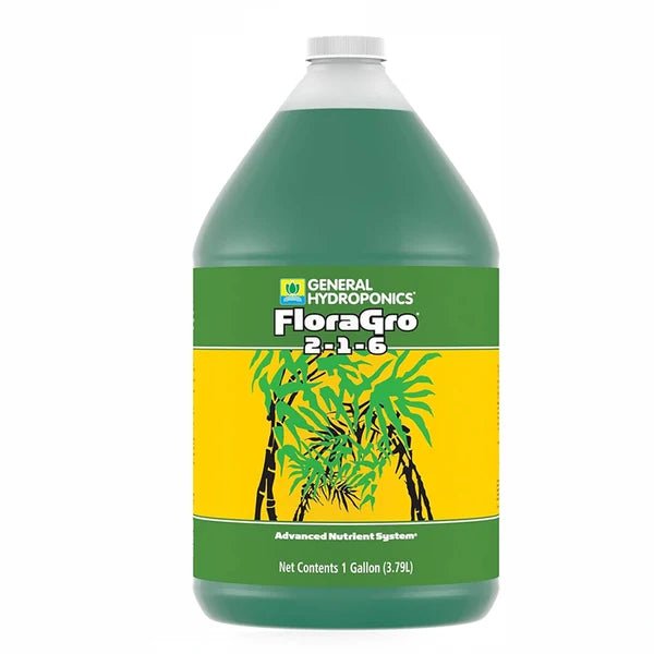 General Hydroponics FloraGro 2-1-6 – 1 Gallon (3.79 L) - Win Bachat