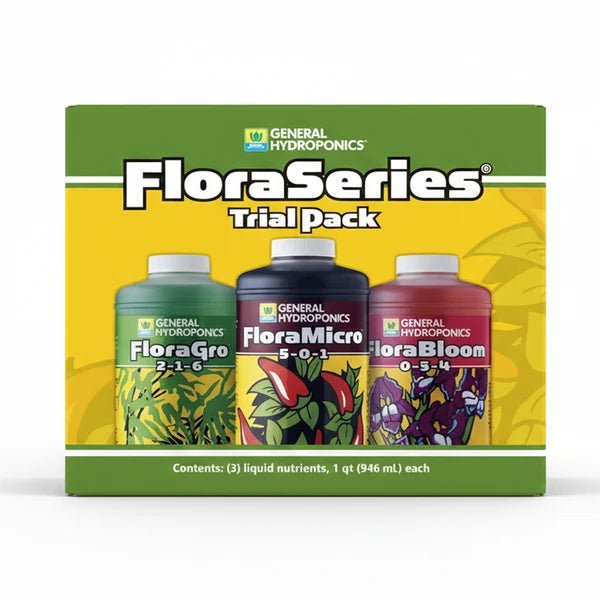 General Hydroponics FloraSeries Trio – FloraGro, FloraMicro & FloraBloom Quart Pack - Win Bachat