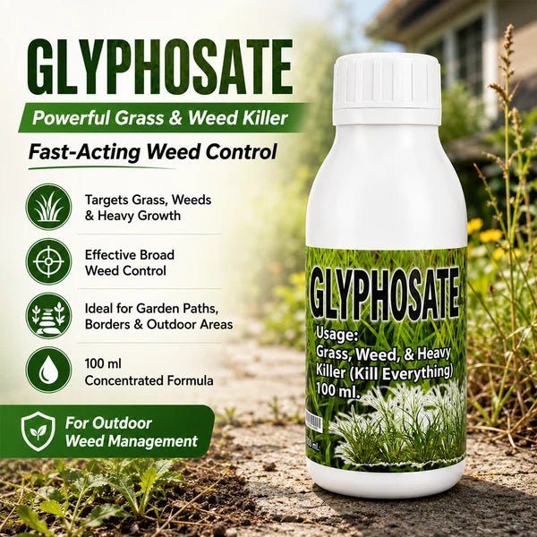Glyphosate Weed & Grass Killer 100ml – Garden Weed Control - Win Bachat